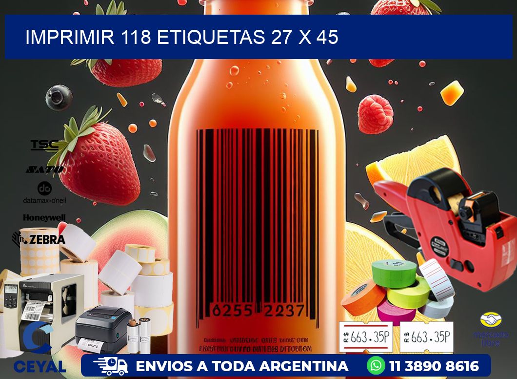 IMPRIMIR 118 ETIQUETAS 27 x 45
