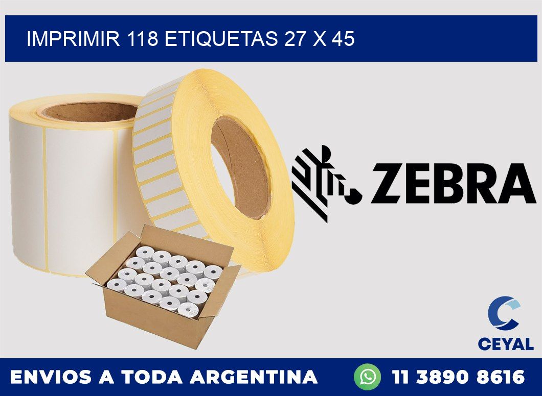 IMPRIMIR 118 ETIQUETAS 27 x 45