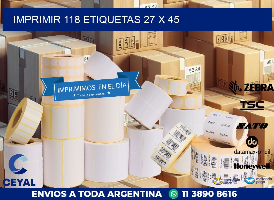 IMPRIMIR 118 ETIQUETAS 27 x 45