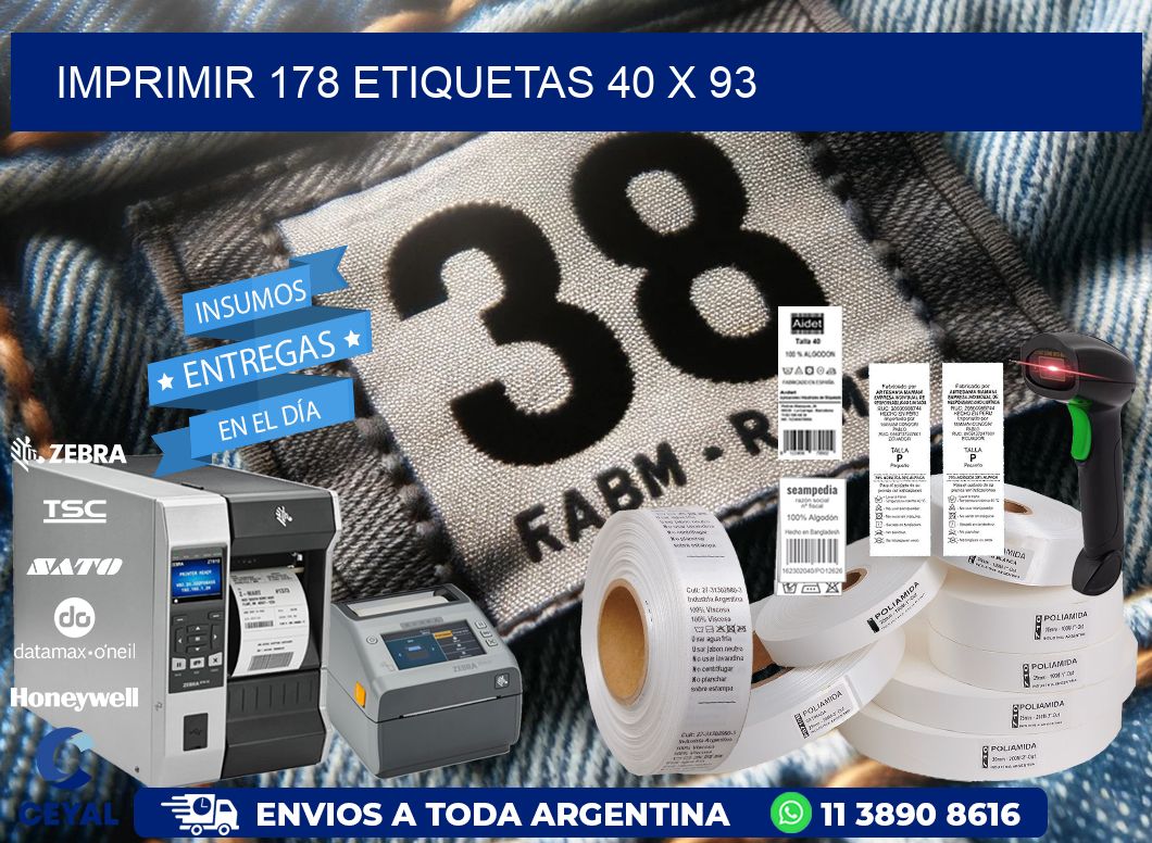 IMPRIMIR 178 ETIQUETAS 40 x 93