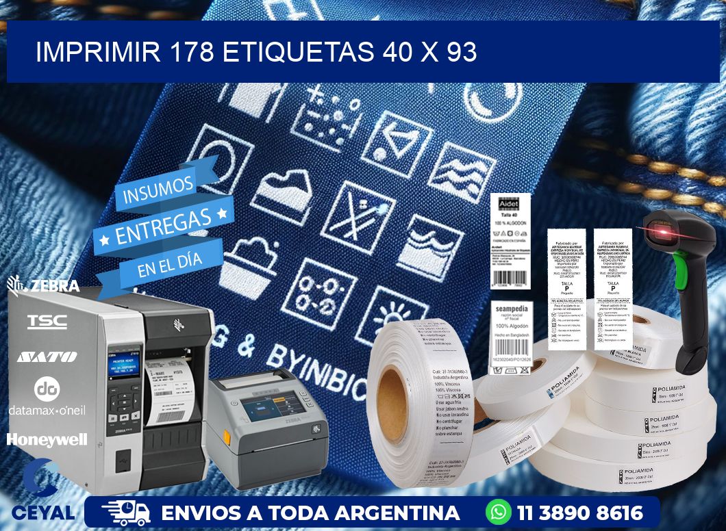IMPRIMIR 178 ETIQUETAS 40 x 93