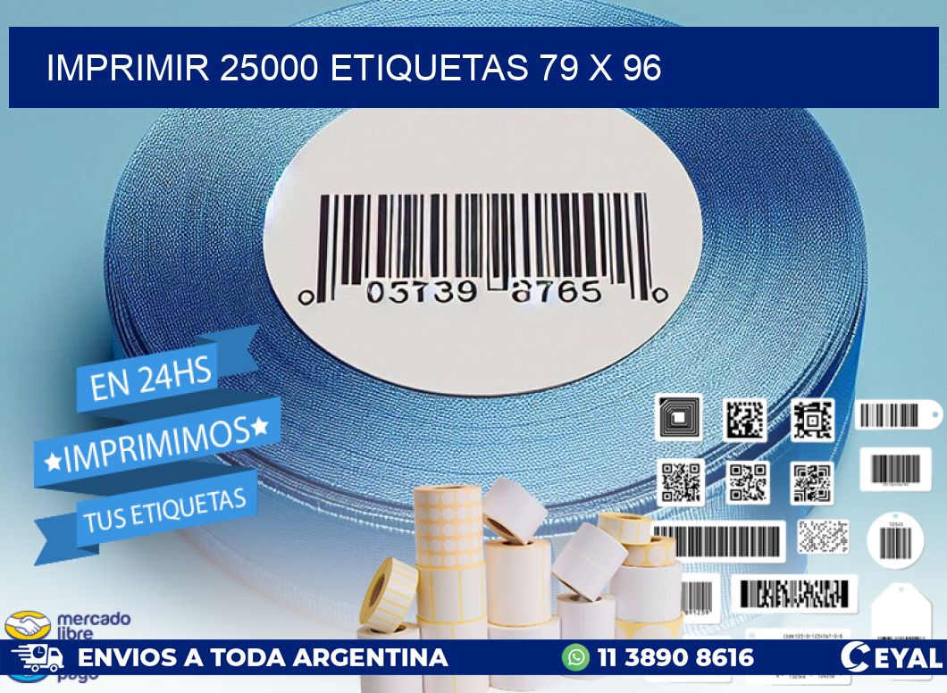 IMPRIMIR 25000 ETIQUETAS 79 x 96