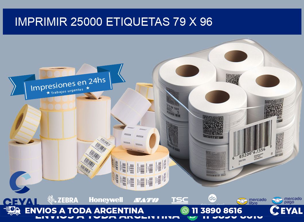 IMPRIMIR 25000 ETIQUETAS 79 x 96