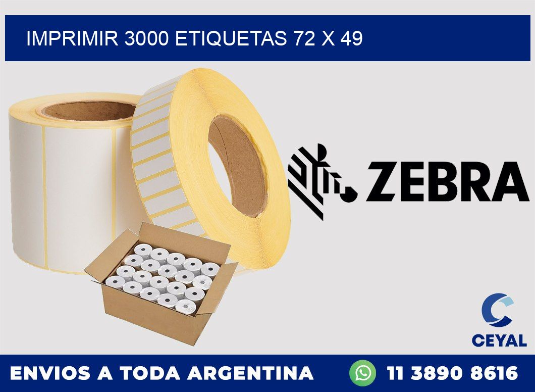 IMPRIMIR 3000 ETIQUETAS 72 x 49