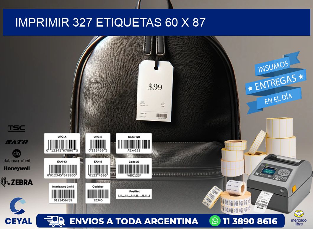 IMPRIMIR 327 ETIQUETAS 60 x 87