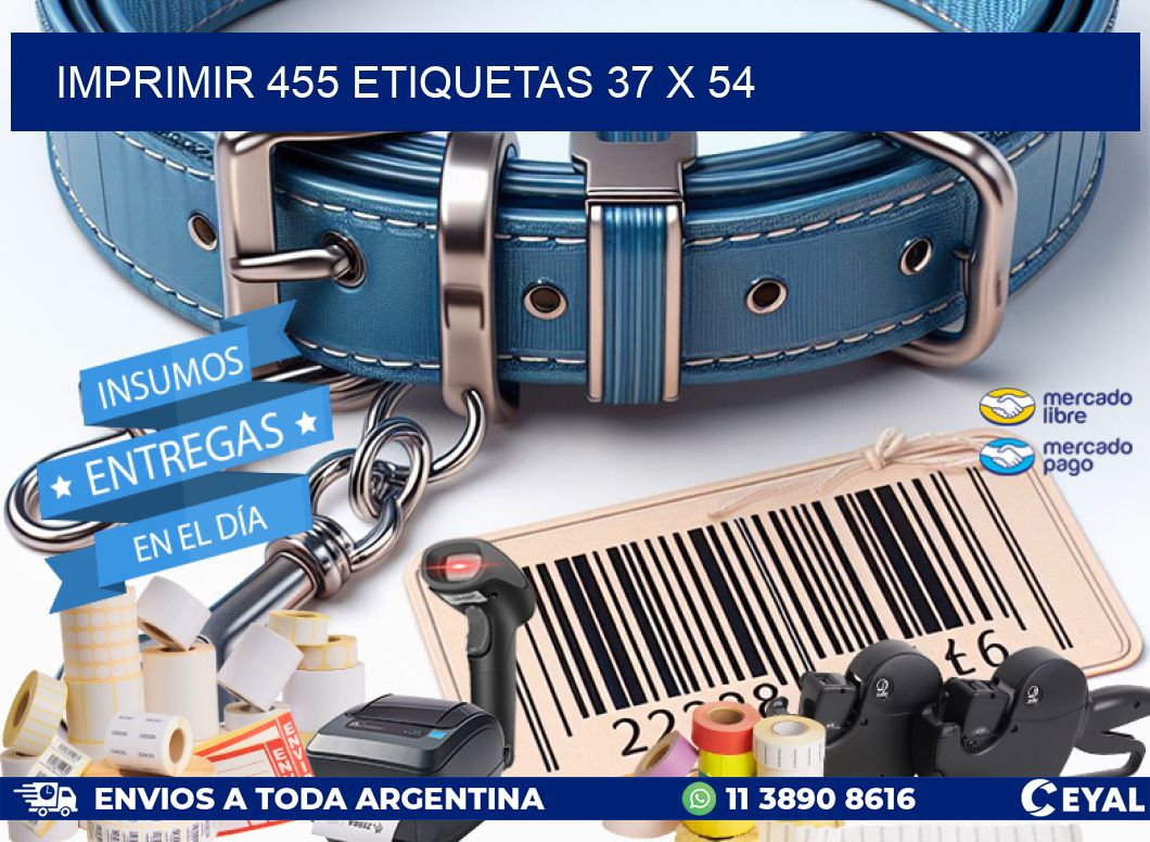 IMPRIMIR 455 ETIQUETAS 37 x 54