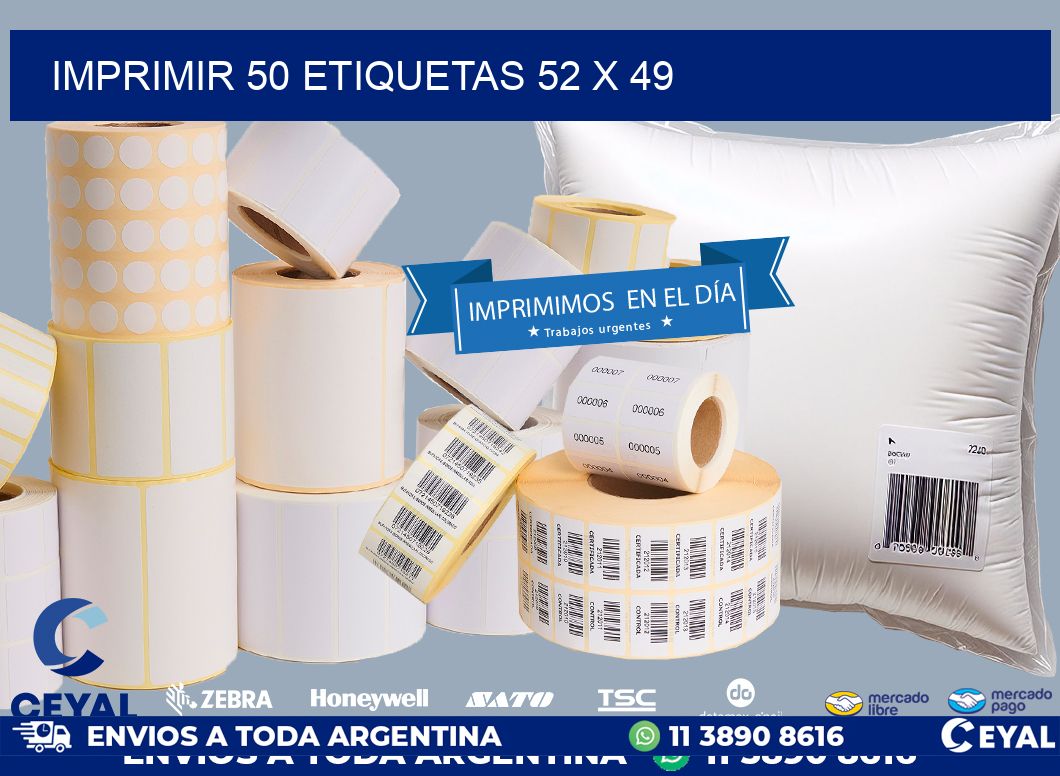 IMPRIMIR 50 ETIQUETAS 52 x 49
