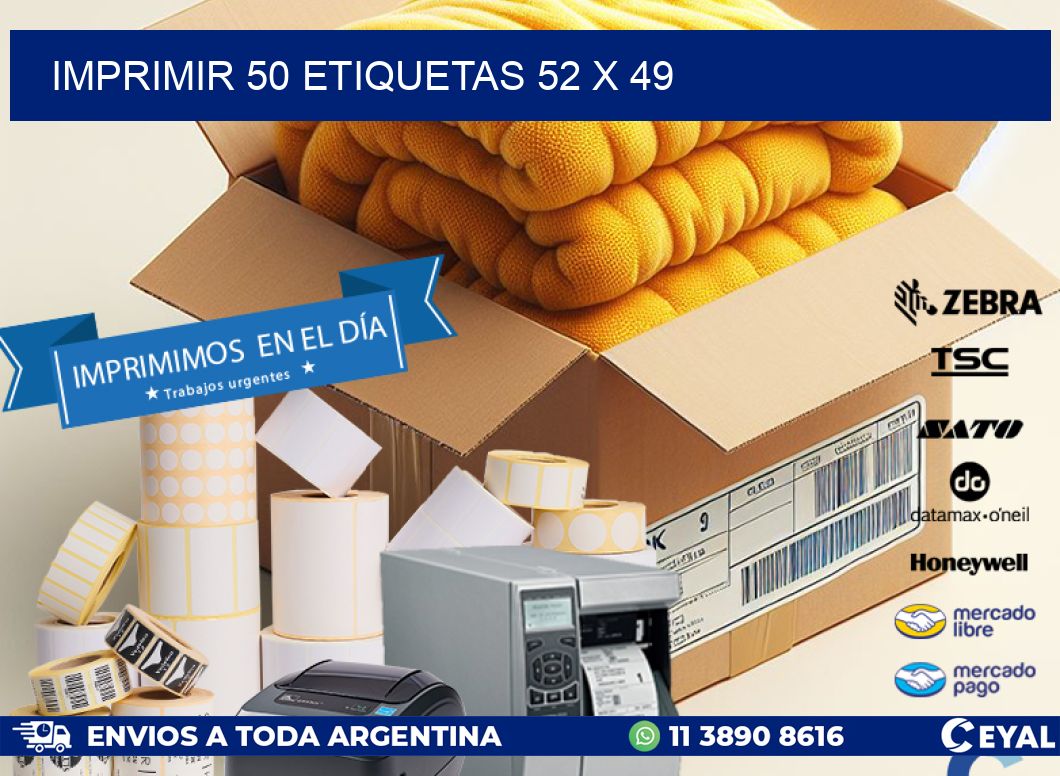 IMPRIMIR 50 ETIQUETAS 52 x 49