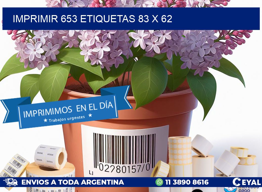 IMPRIMIR 653 ETIQUETAS 83 x 62