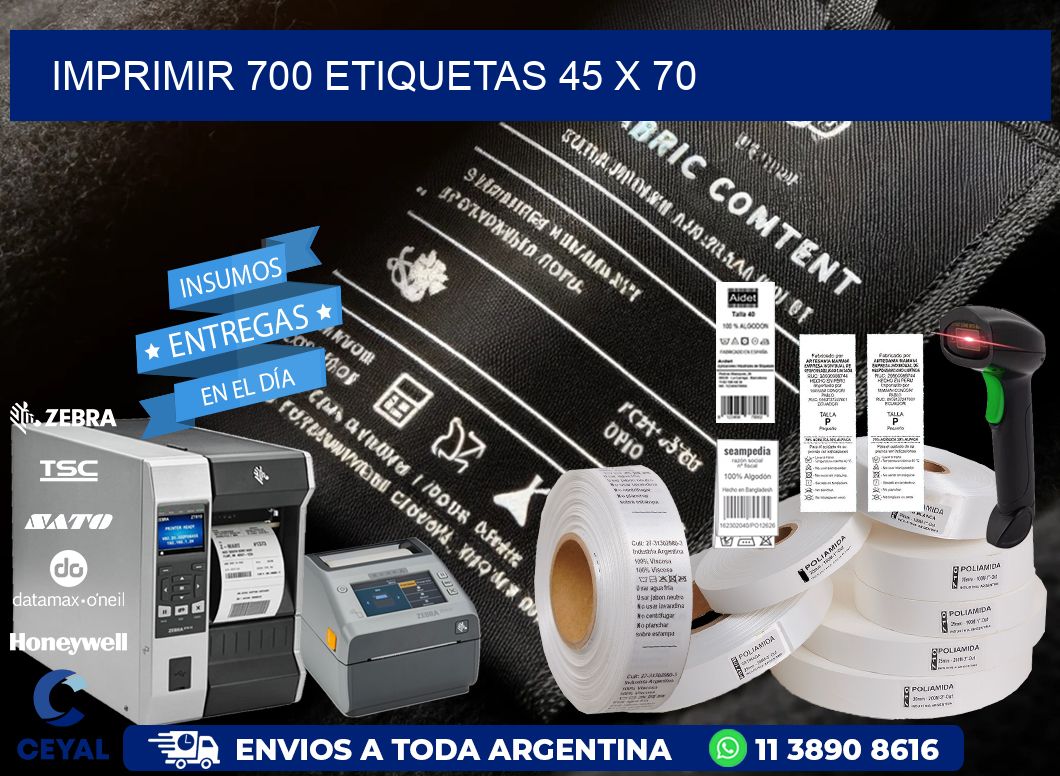 IMPRIMIR 700 ETIQUETAS 45 x 70