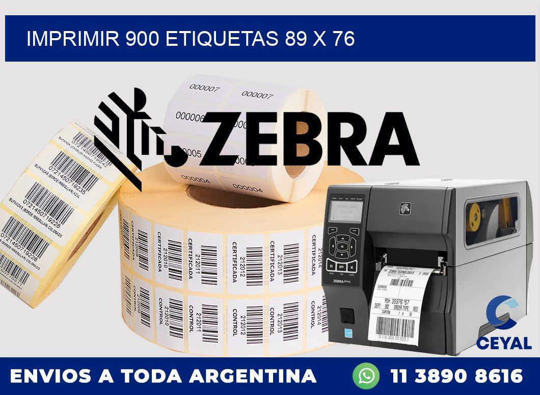 IMPRIMIR 900 ETIQUETAS 89 x 76