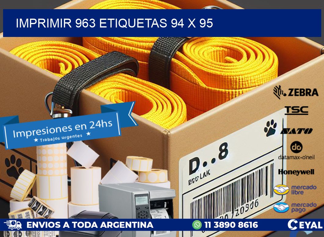 IMPRIMIR 963 ETIQUETAS 94 x 95