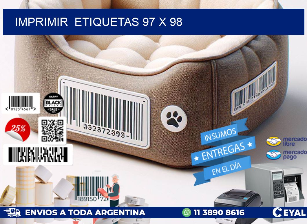IMPRIMIR  ETIQUETAS 97 x 98