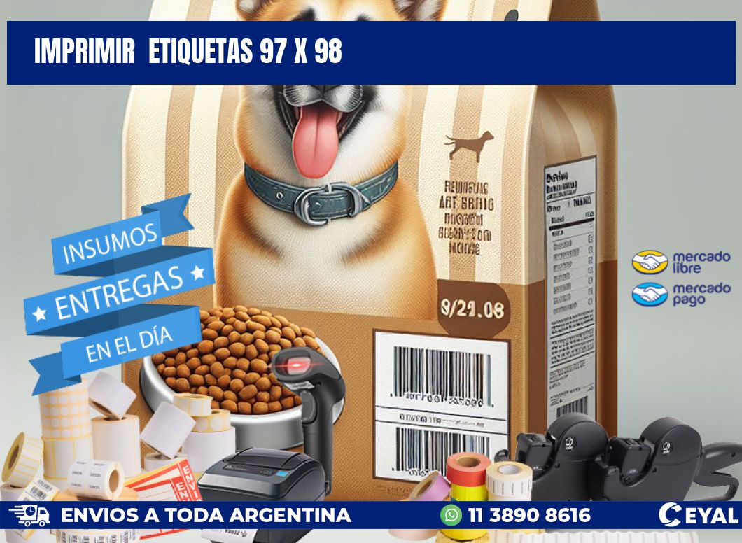 IMPRIMIR  ETIQUETAS 97 x 98