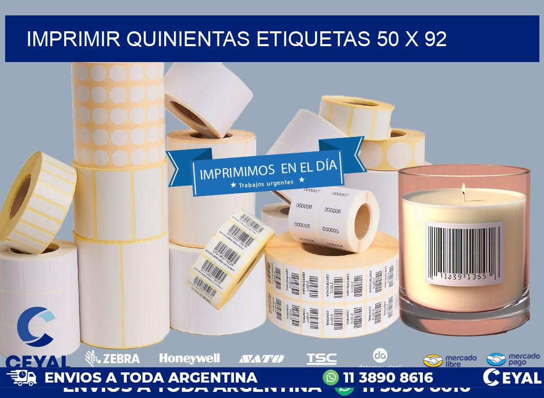 IMPRIMIR QUINIENTAS ETIQUETAS 50 x 92
