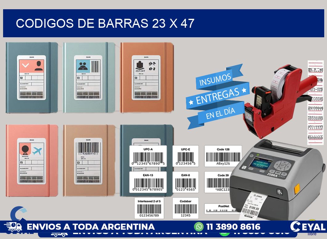codigos de barras 23 x 47