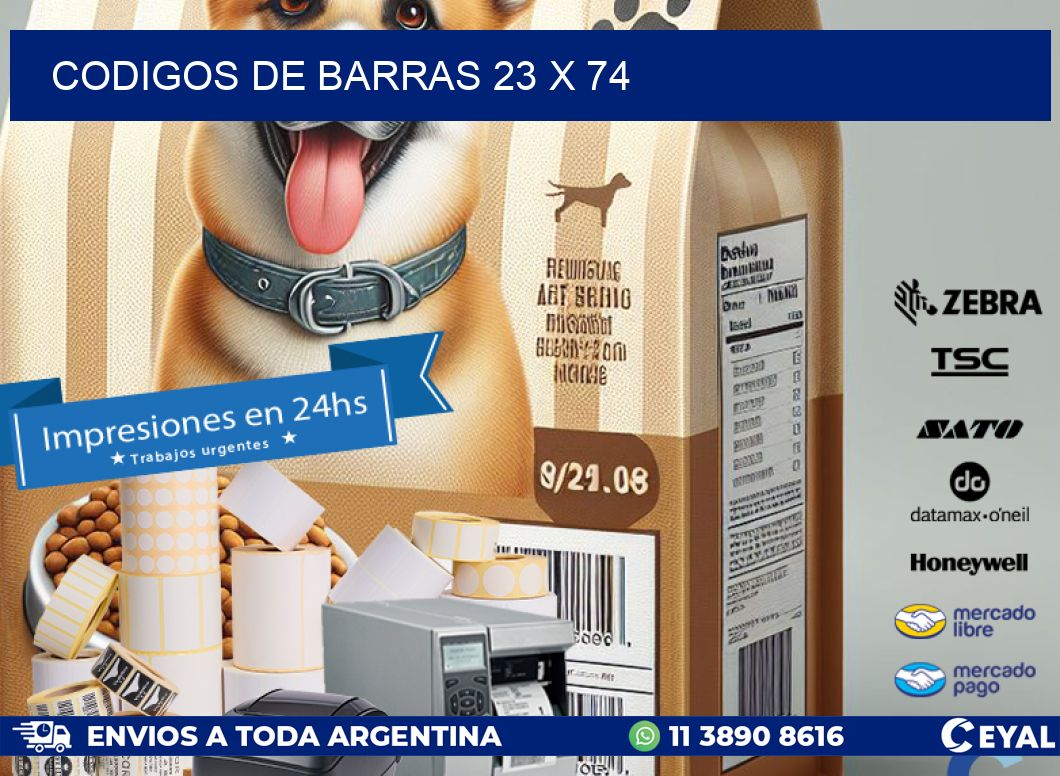 codigos de barras 23 x 74