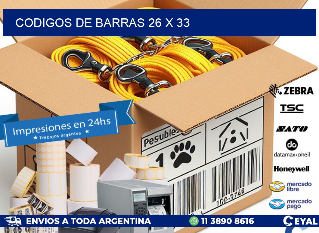 codigos de barras 26 x 33