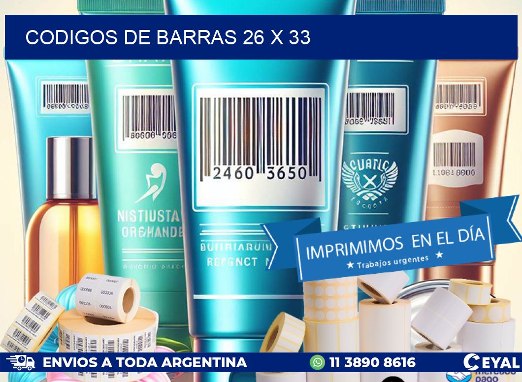 codigos de barras 26 x 33