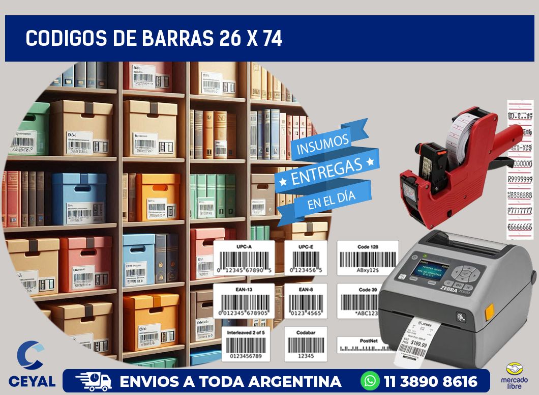 codigos de barras 26 x 74