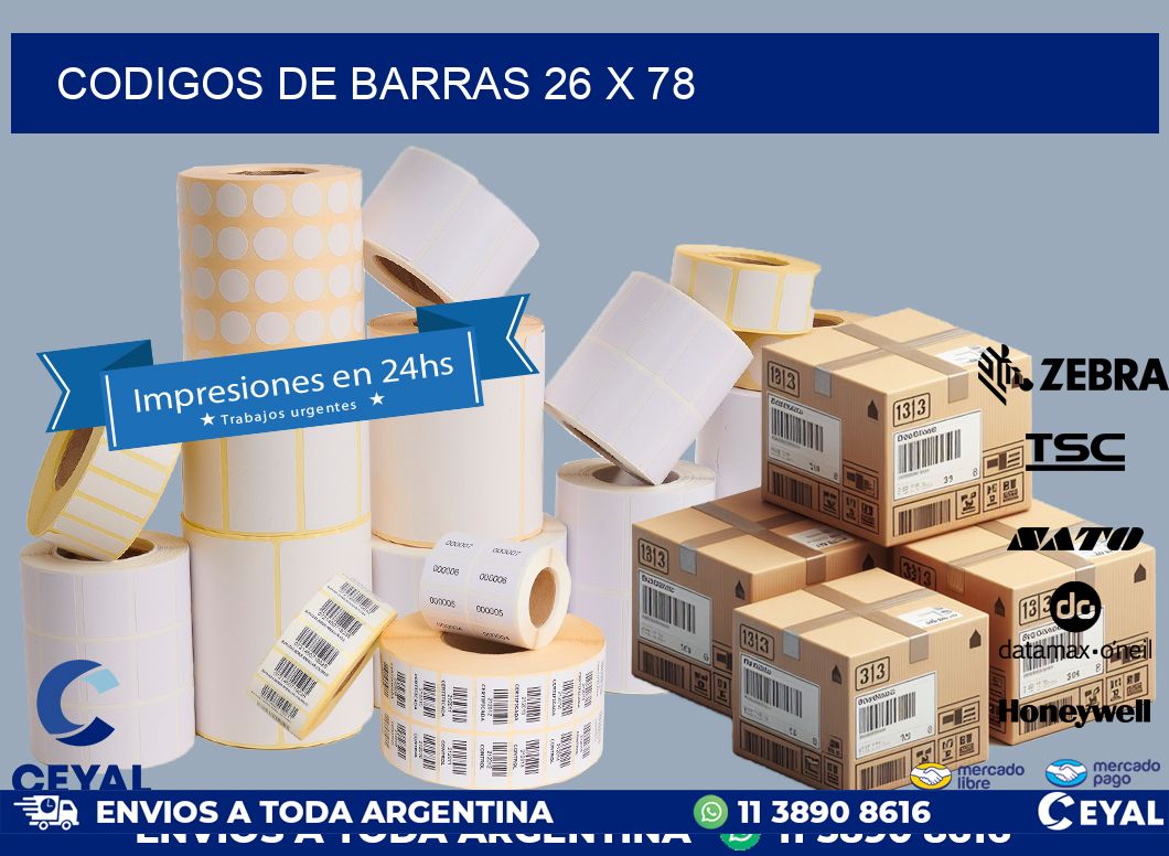 codigos de barras 26 x 78