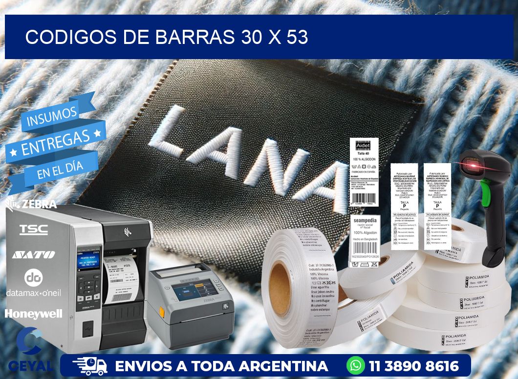 codigos de barras 30 x 53