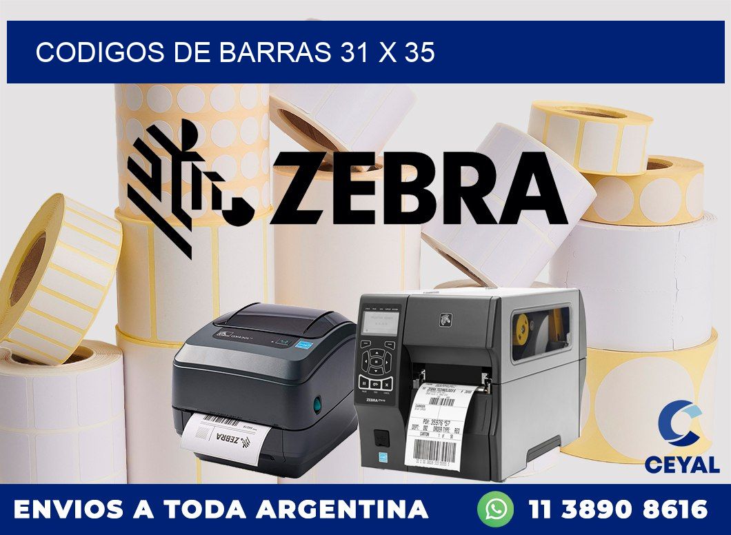 codigos de barras 31 x 35