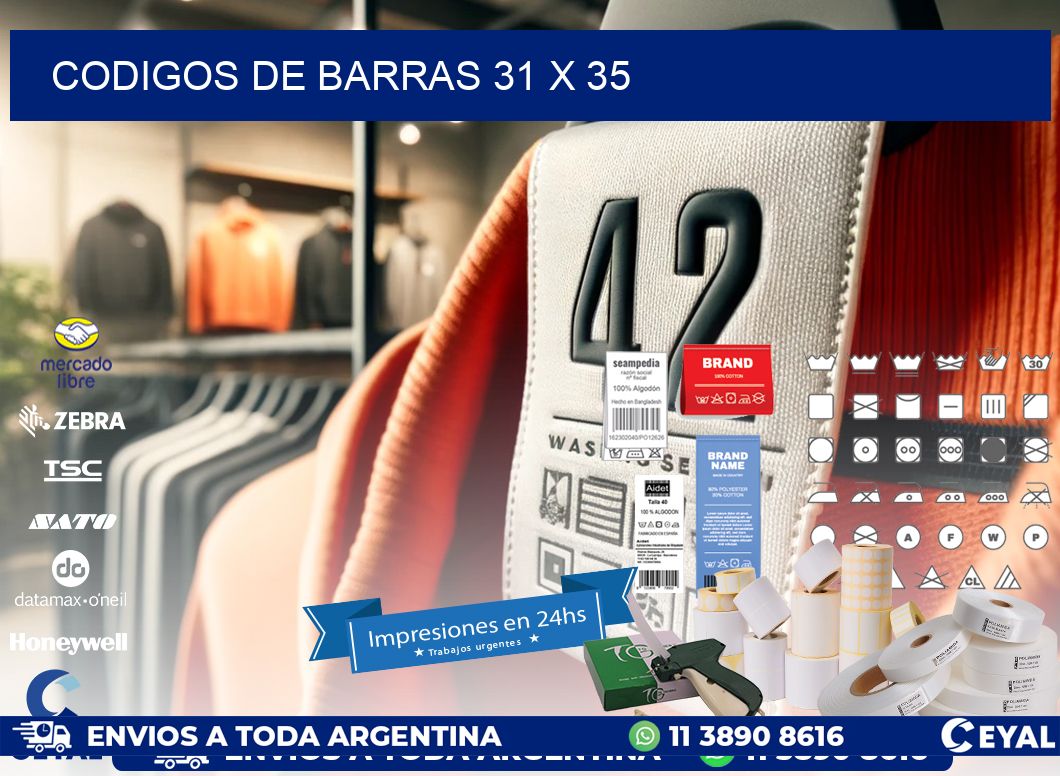 codigos de barras 31 x 35