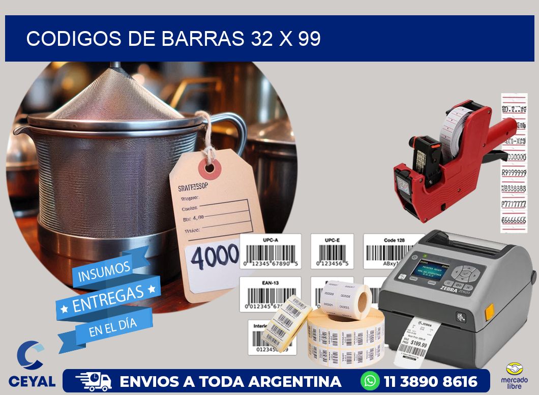 codigos de barras 32 x 99