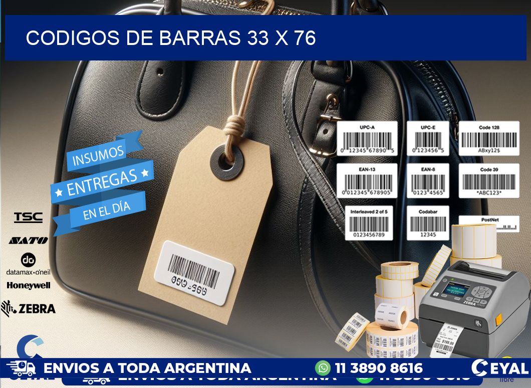 codigos de barras 33 x 76