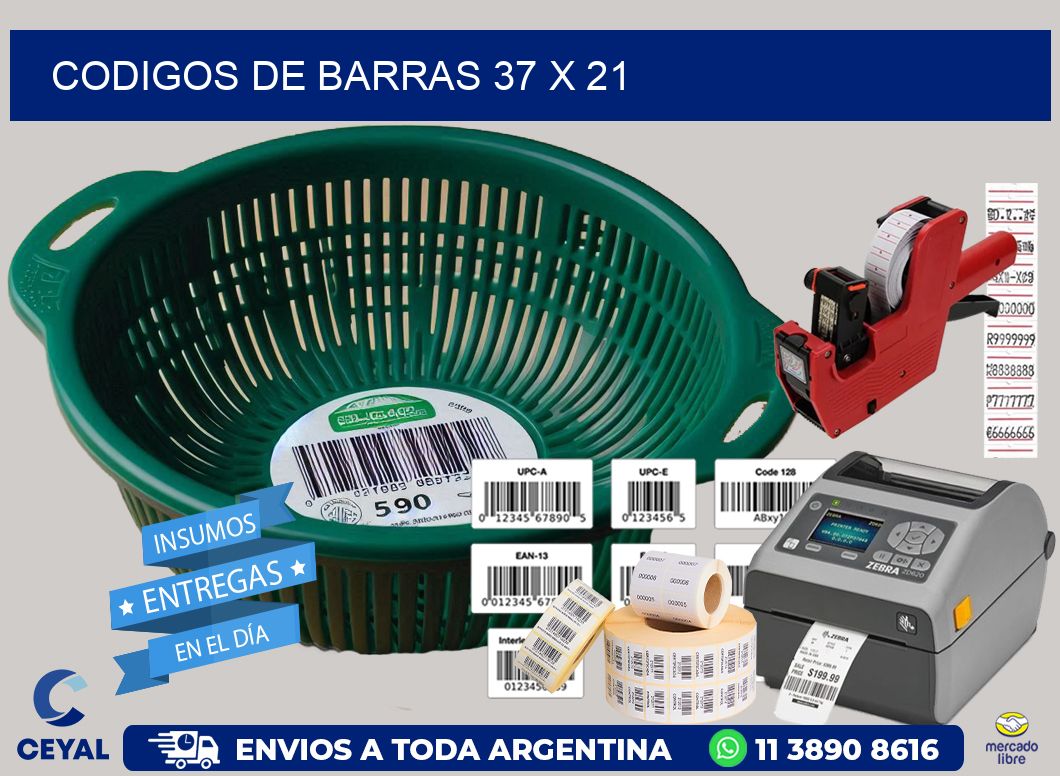 codigos de barras 37 x 21
