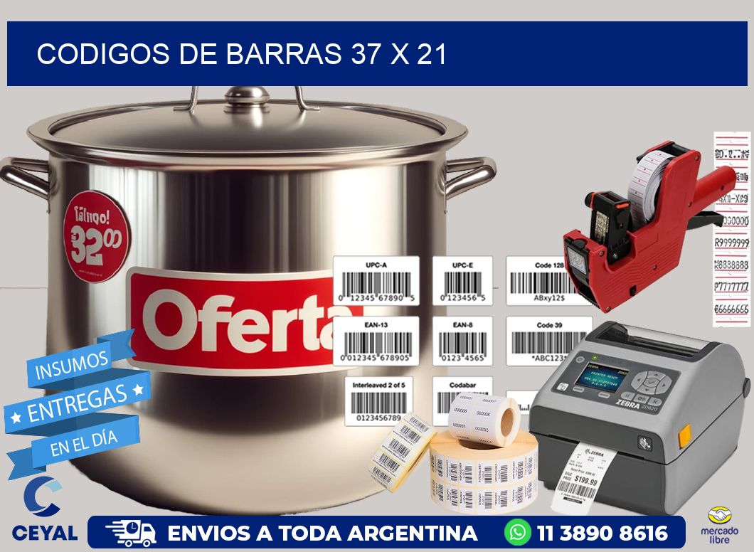 codigos de barras 37 x 21