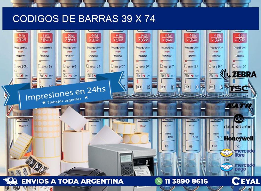 codigos de barras 39 x 74