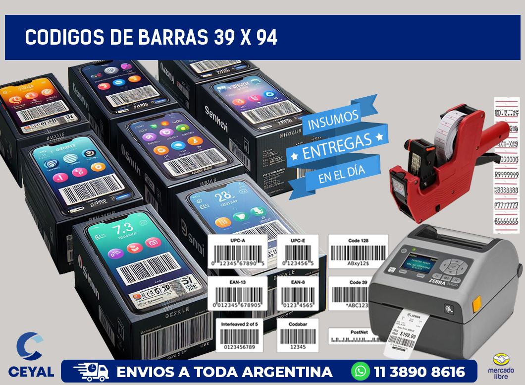 codigos de barras 39 x 94