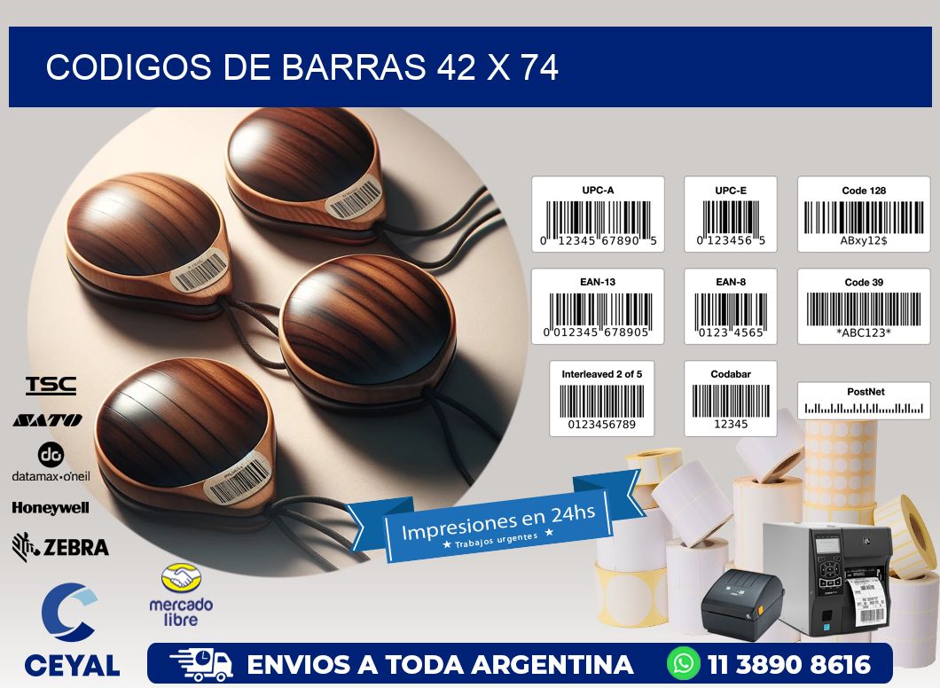 codigos de barras 42 x 74