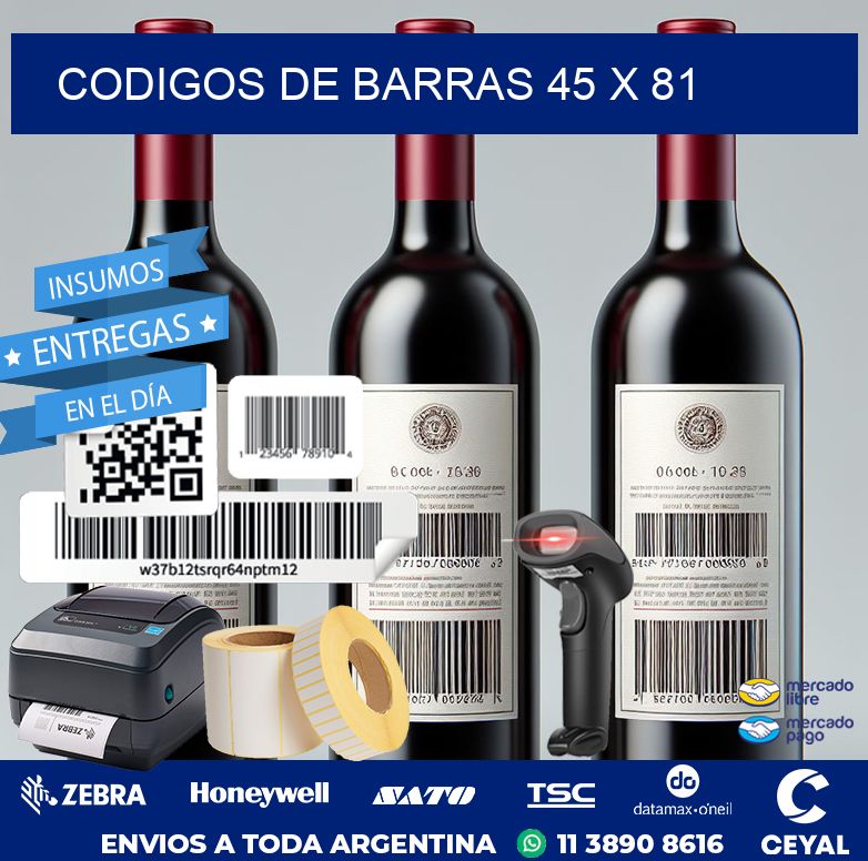 codigos de barras 45 x 81