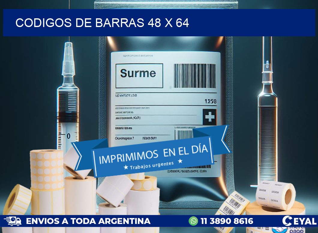 codigos de barras 48 x 64