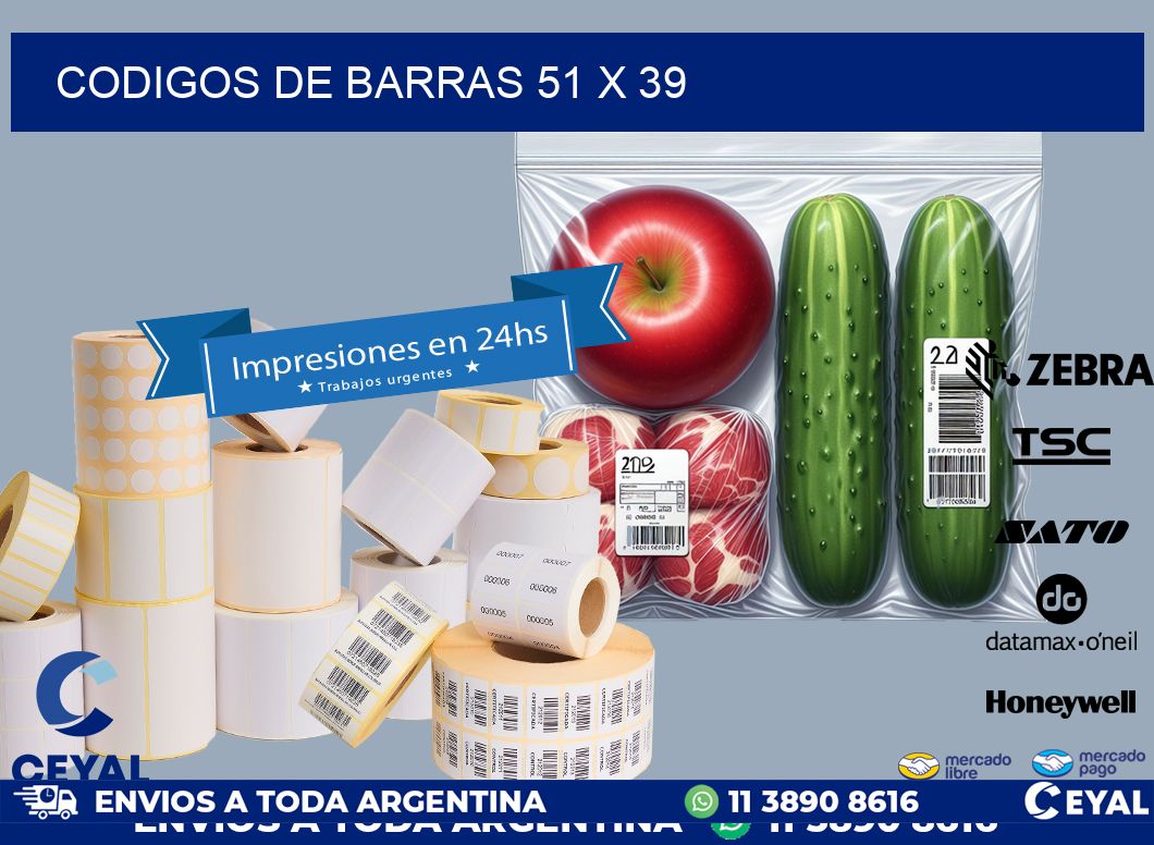 codigos de barras 51 x 39