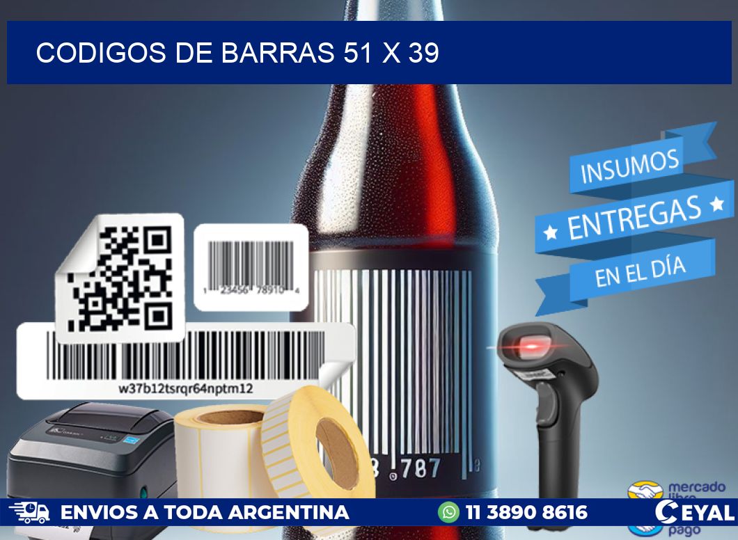 codigos de barras 51 x 39