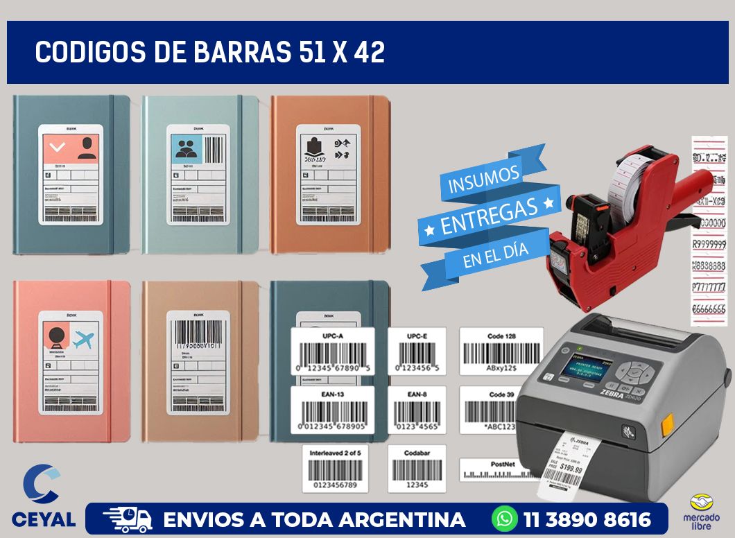 codigos de barras 51 x 42