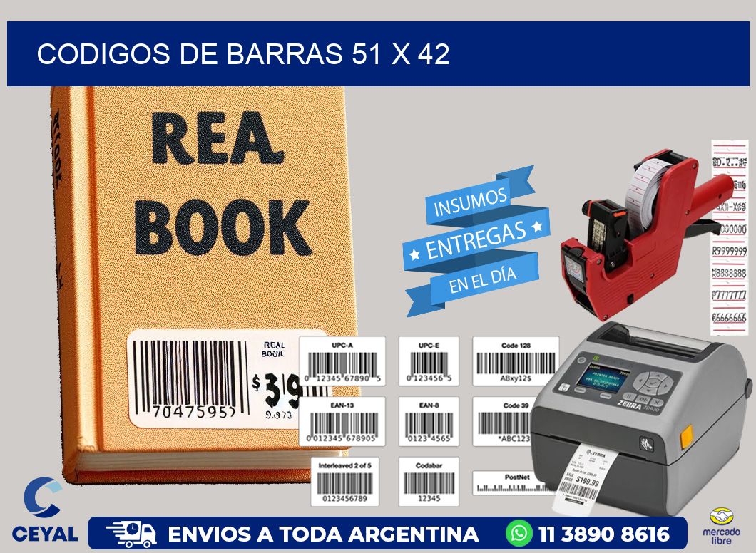 codigos de barras 51 x 42