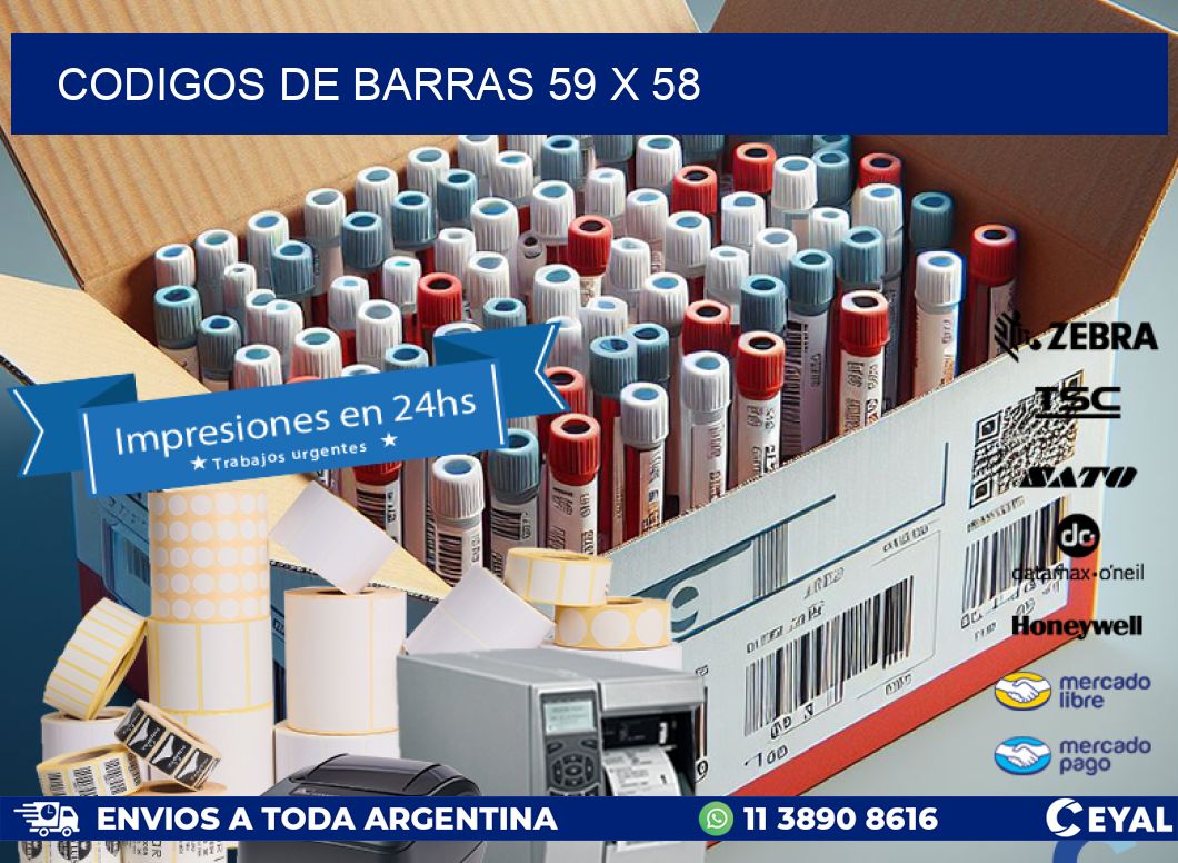 codigos de barras 59 x 58