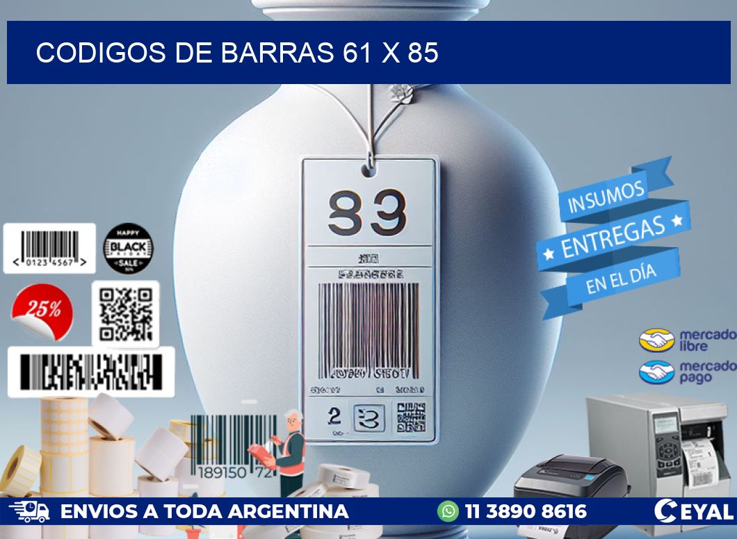 codigos de barras 61 x 85