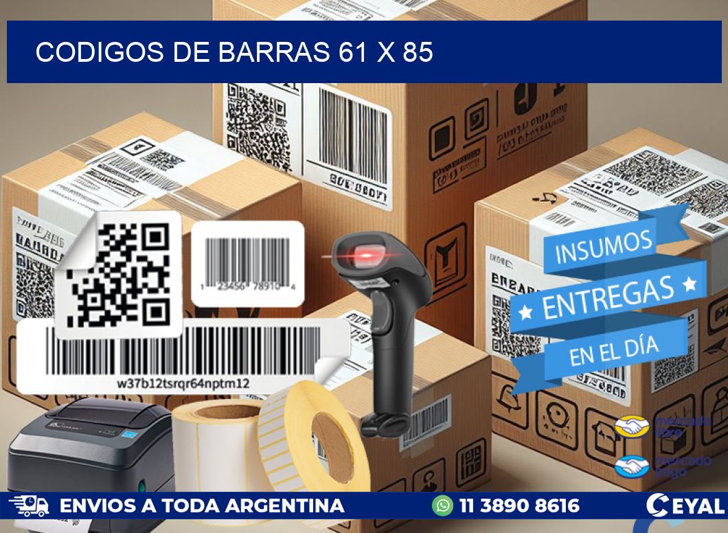 codigos de barras 61 x 85