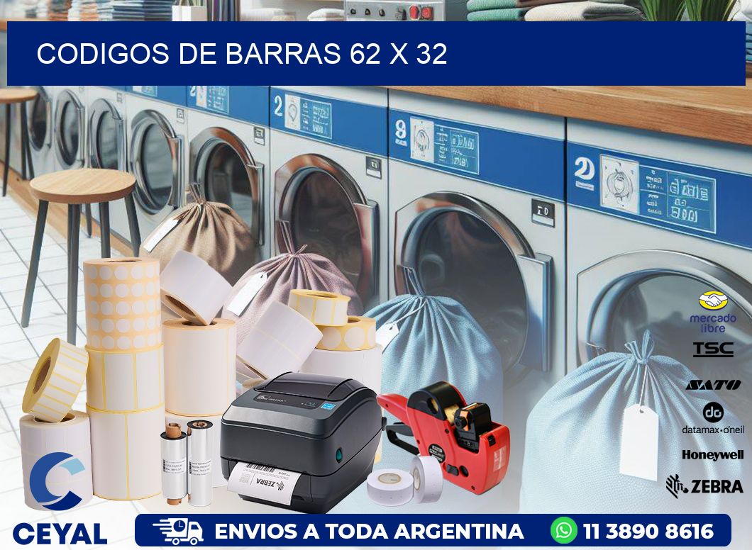codigos de barras 62 x 32