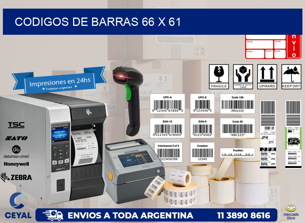 codigos de barras 66 x 61