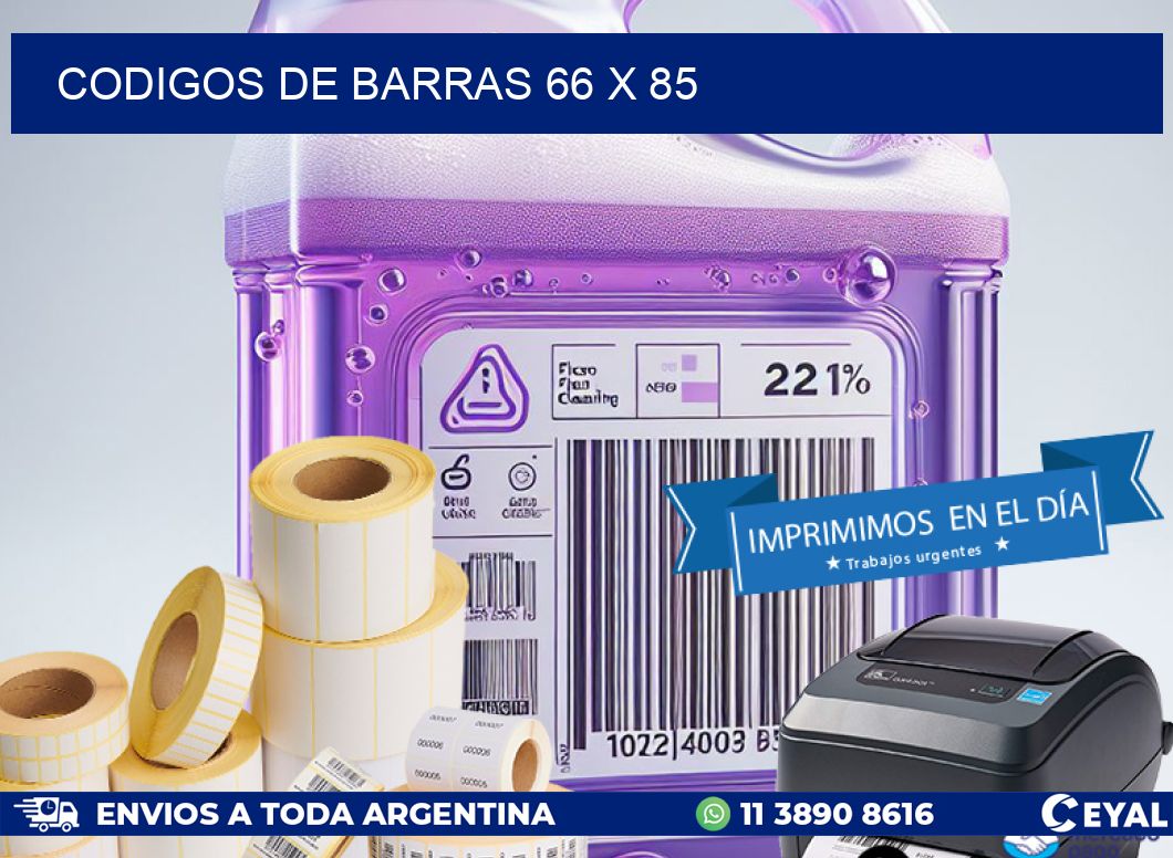codigos de barras 66 x 85