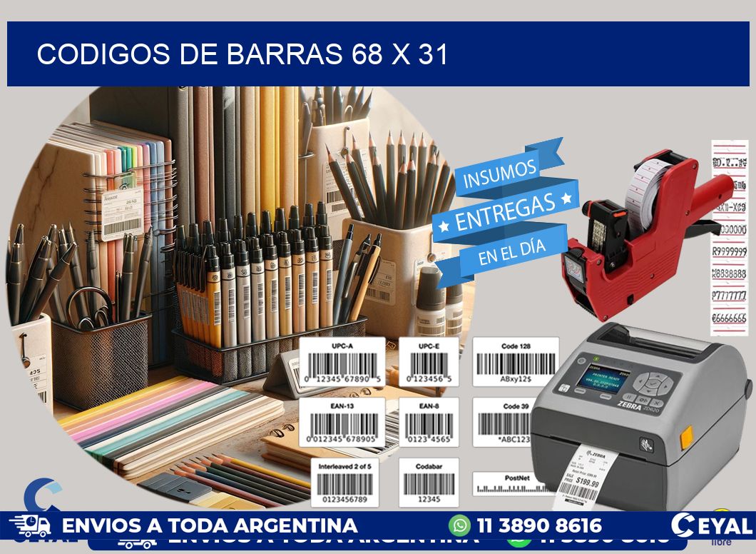 codigos de barras 68 x 31