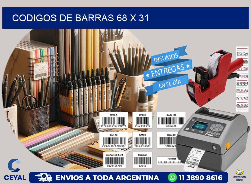codigos de barras 68 x 31