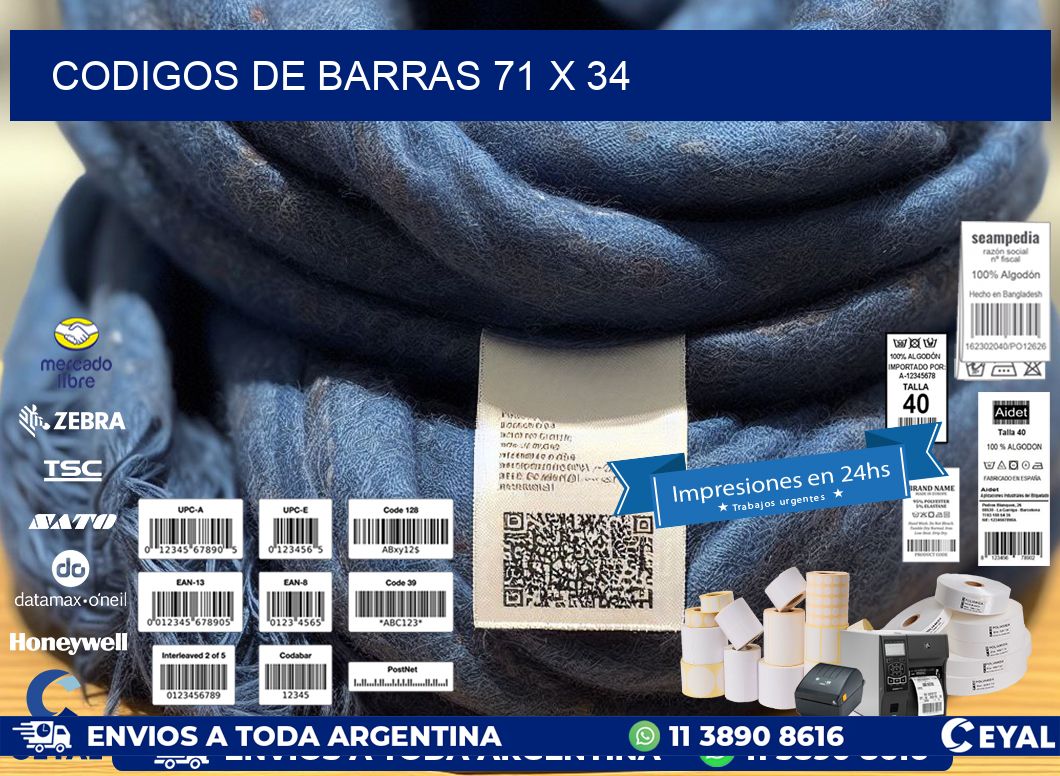 codigos de barras 71 x 34